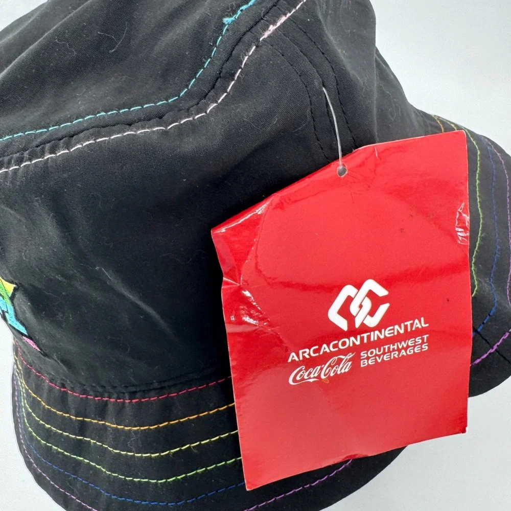 New Coca-Cola‎ Houston Astros Bucket Hat Mens OSFM Black Rainbow Pride Celebrate